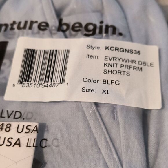 NWT 686 XL Blue Fog Everywhere Double Knit Performance Shorts - Picture 8 of 8